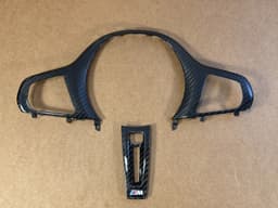 BMW BMW M3 M4 G82 G20 G22 G26 G29 F40 F44 STEERING WHEEL CARBON TRIM COMPETITION — thumbnail 1