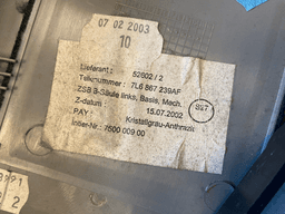 VW VW Touareg GENUINE B Pillar Cover Trim Left Side 7L6867239 — thumbnail 8