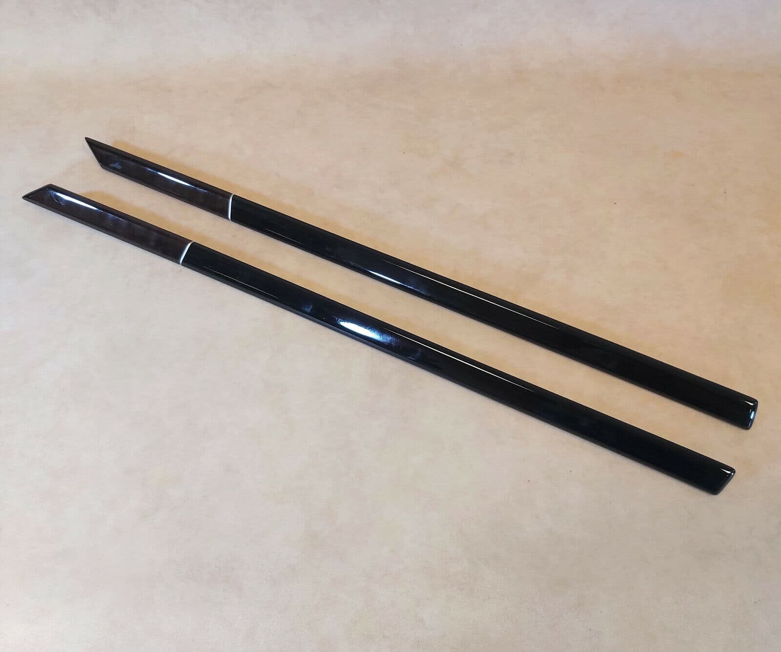 BMW 5 E39 Genuine Wooden Strip, Door trim Rear Right & Left SET 7050886 7050885
