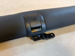 BMW BMW 5 F11 F11 LCI OEM Rear Black Leather Strip Cover Trim with Carrier Isofix — thumbnail 5
