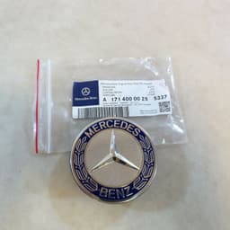 MERCEDES-BENZ Genuine Mercedes Benz Center Cap Wheel OEM Logo Chrome Star Blue Black Gray 75mm — thumbnail 4