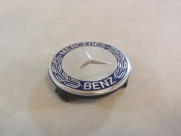 MERCEDES-BENZ Genuine Mercedes Benz Center Cap Wheel OEM Logo Chrome Star Blue Black Gray 75mm — thumbnail 5