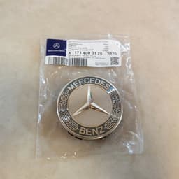 MERCEDES-BENZ Genuine Mercedes Benz Center Cap Wheel OEM Logo Chrome Star Blue Black Gray 75mm — thumbnail 6