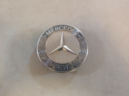 MERCEDES-BENZ Genuine Mercedes Benz Center Cap Wheel OEM Logo Chrome Star Blue Black Gray 75mm — thumbnail 7