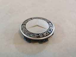 MERCEDES-BENZ Genuine Mercedes Benz Center Cap Wheel OEM Logo Chrome Star Blue Black Gray 75mm — thumbnail 9