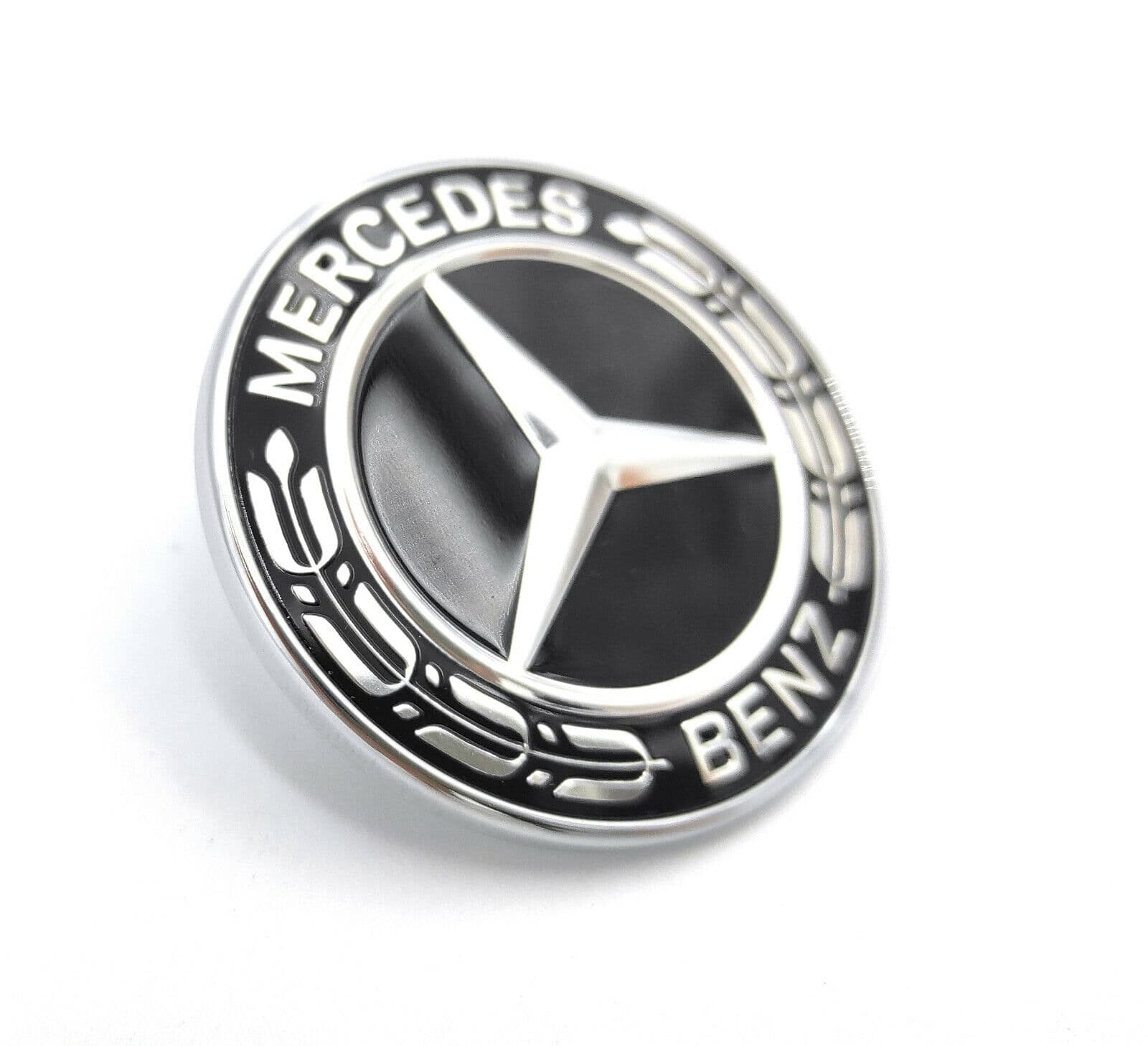 Mercedes OEM Bonnet Hood Bumper Wreath Flat Badge Emblem AMG Package A0008171801