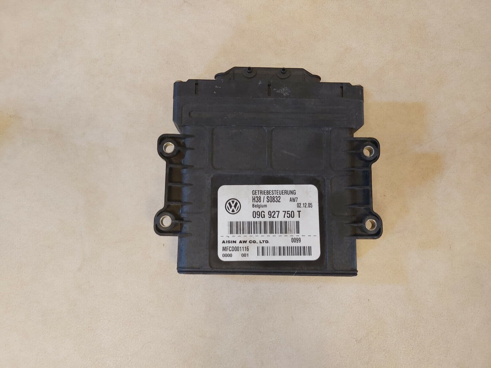 VW PASSAT 2.0 FSI GOLF GTI AUTOMATIC GEARBOX CONTROL UNIT MODULE ECU 09G927750T
