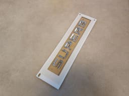 VW Genuine VW SKODA 3V0853687 A 2ZZ Lettering Logo Emblem SUPERB 3V0853687A 2ZZ — thumbnail 9