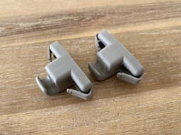 BMW BMW 6 E63 E64 GENUINE Sun Visor Bracket x2 psc Color SKY GRAY 60 — thumbnail 1