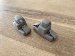 BMW BMW 6 E63 E64 GENUINE Sun Visor Bracket x2 psc Color SKY GRAY 60 — thumbnail 5