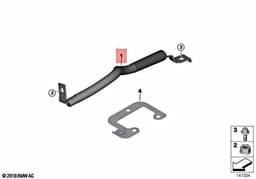 BMW BMW M X5 X6 E70 E71 F15 Interference Suppression Band Exhaust System 12427568573 — thumbnail 8