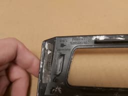 BMW BMW 5'er E60 E61 Black Piano Dashboard Left Air vent Trim 7063141 6951051 — thumbnail 10
