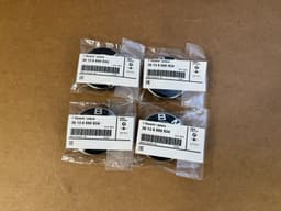 BMW 4pcs ORIGINAL Wheel hub cap 56mm with a chrome-plated border BMW G series SET — thumbnail 2