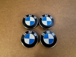BMW 4pcs ORIGINAL Wheel hub cap 56mm with a chrome-plated border BMW G series SET — thumbnail 4