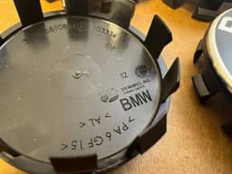 BMW 4pcs ORIGINAL Wheel hub cap 56mm with a chrome-plated border BMW G series SET — thumbnail 8