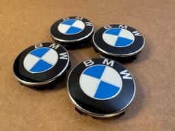 BMW 4pcs ORIGINAL Wheel hub cap 56mm with a chrome-plated border BMW G series SET — thumbnail 6
