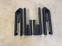 BMW GENUINE BMW X5 X6 E70 E71 E72 Front Seat Rail Cover Trim SET of 4 PCS Black — thumbnail 2