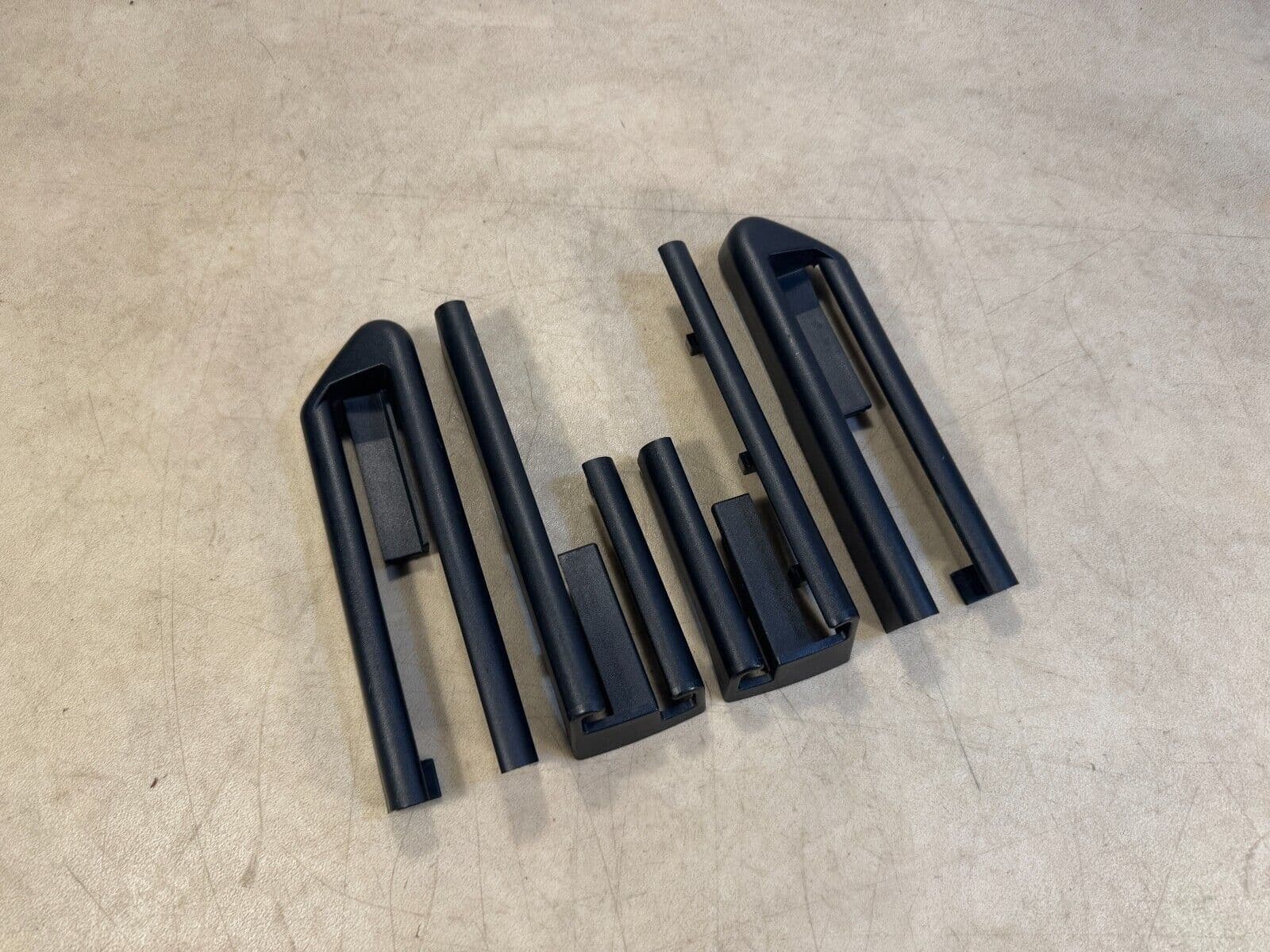 GENUINE BMW X5 X6 E70 E71 E72 Front Seat Rail Cover Trim SET of 4 PCS Black