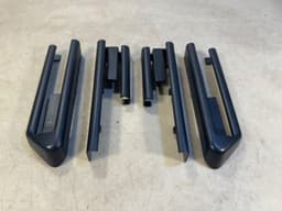BMW GENUINE BMW X5 X6 E70 E71 E72 Front Seat Rail Cover Trim SET of 4 PCS Black — thumbnail 5