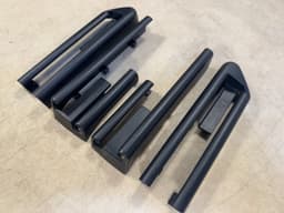 BMW GENUINE BMW X5 X6 E70 E71 E72 Front Seat Rail Cover Trim SET of 4 PCS Black — thumbnail 3