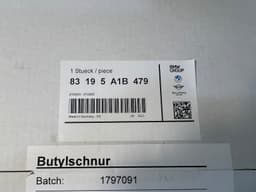 BMW ORIGINAL BMW butyl cord light housing seal tape 2460 7mm x 10m 83195A1B479 — thumbnail 5