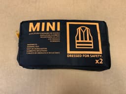 BMW BMW Mini OEM Warning Safety Vest Set x2 psc High Visibilty Jacket 82262288694 — thumbnail 4