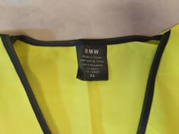 BMW GENUINE BMW Warning Safety Vest High Visibilty Jacket Yellow 82122147800 — thumbnail 6