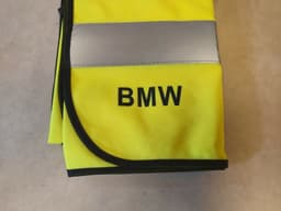 BMW GENUINE BMW Warning Safety Vest High Visibilty Jacket Yellow 82122147800 — thumbnail 5