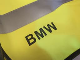 BMW GENUINE BMW Warning Safety Vest High Visibilty Jacket Yellow 82122147800 — thumbnail 8