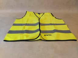BMW GENUINE BMW Warning Safety Vest High Visibilty Jacket Yellow 82122147800 — thumbnail 9