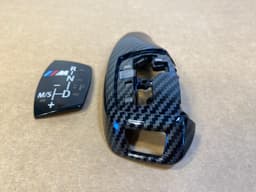 BMW BMW F10 F11 Central Gear Shift Knob Trim/Cover Carbon Fiber Look — thumbnail 5