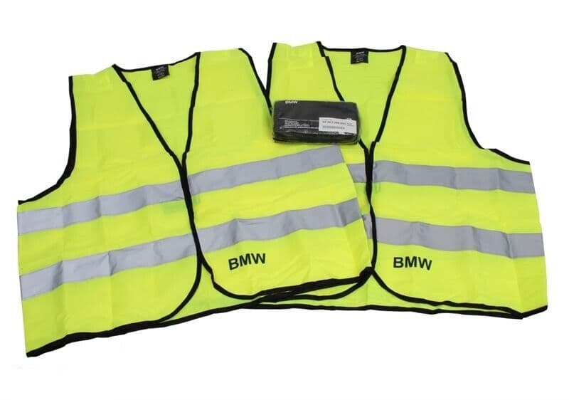 BMW GENUINE BMW Warning Safety Vest Set x2 psc High Visibilty Jacket 82262288693