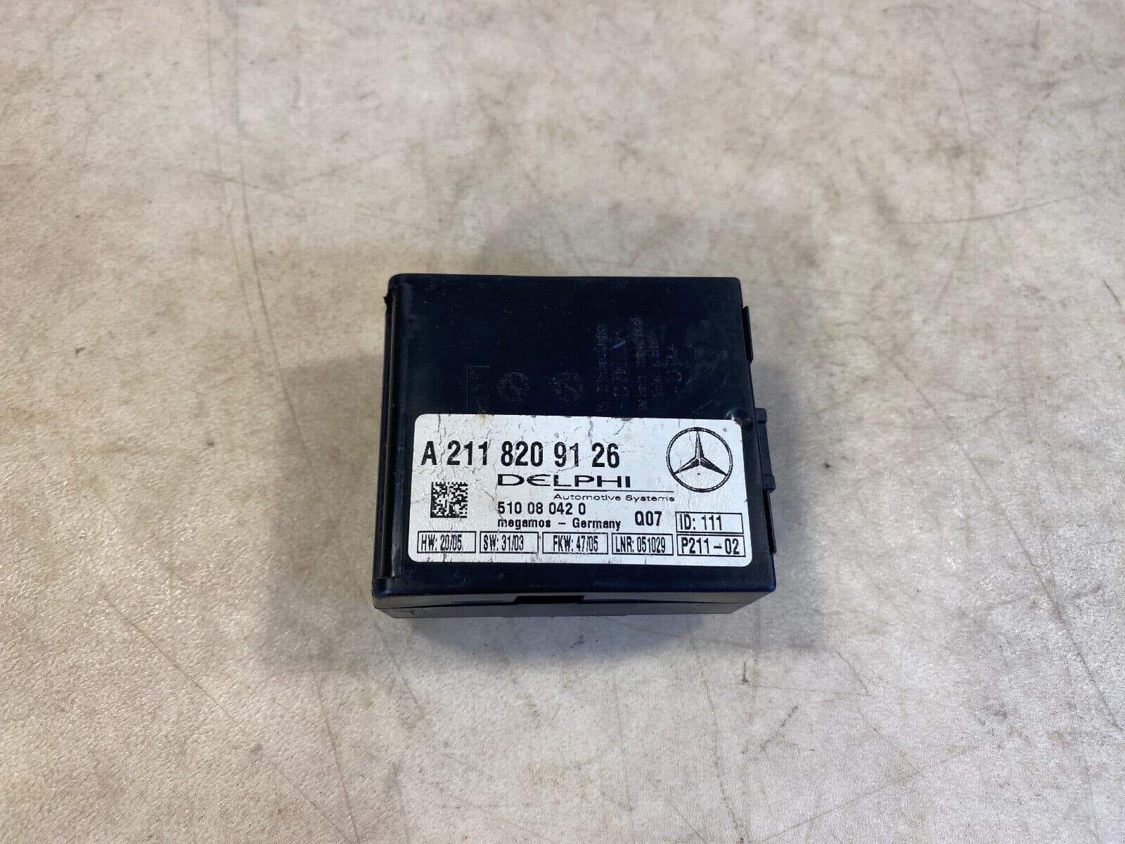 Mercedes CLK E G class W209 W211 W463 GENUINE ANTI THELF ALARM Module