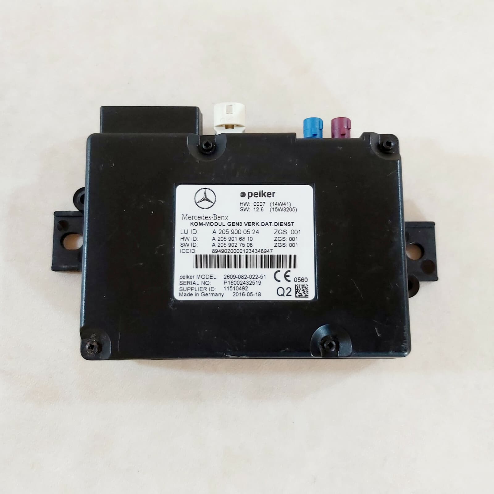 Mercedes A/C/E/CLS/ML/S OEM KOM Communication Module A2059000524