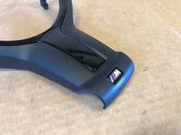 BMW BMW 1 2 3 4 5 6 F-series GENUINE M Steering Wheel Cover BLACK trim 32307846032 — thumbnail 5