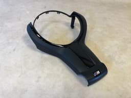 BMW BMW 1 2 3 4 5 6 F-series GENUINE M Steering Wheel Cover BLACK trim 32307846032 — thumbnail 1