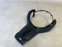 BMW BMW 1 2 3 4 5 6 F-series GENUINE M Steering Wheel Cover BLACK trim 32307846032 — thumbnail 3