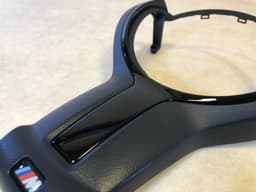 BMW BMW 1 2 3 4 5 6 F-series GENUINE M Steering Wheel Cover BLACK trim 32307846032 — thumbnail 8