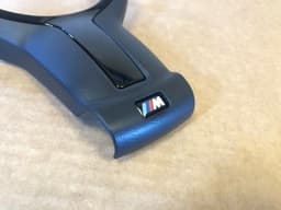 BMW BMW 1 2 3 4 5 6 F-series GENUINE M Steering Wheel Cover BLACK trim 32307846032 — thumbnail 3
