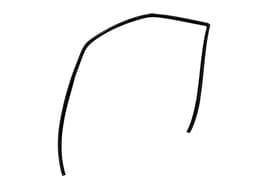 LAND ROVER GENUINE Land Rover Range Rover Sport L320 FRONT LEFT DOOR WINDOW SEAL CFE500890 — thumbnail 1