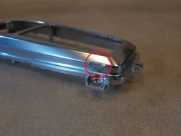 BMW BMW X5 X6 E70 E71 E72 OEM CENTER CONSOLE EMERGENCY BRAKE CHROME TRIM — thumbnail 4