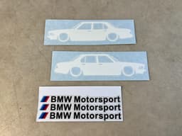 BMW BMW 7 E23 GENUINE NEW x2 Label Retro + Motorsport Label — thumbnail 1