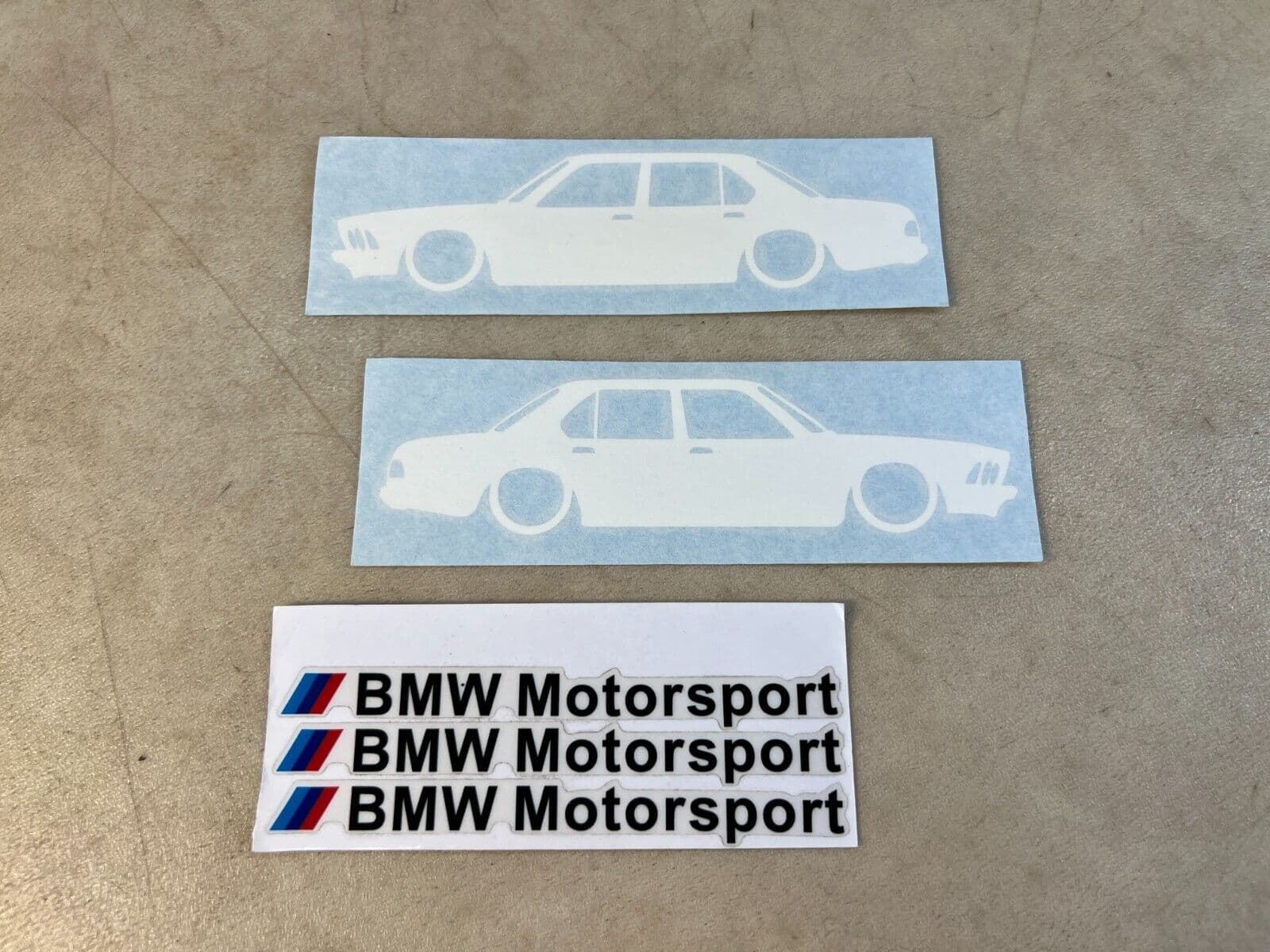 BMW BMW 7 E23 GENUINE NEW x2 Label Retro + Motorsport Label