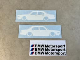 BMW BMW 7 E23 GENUINE NEW x2 Label Retro + Motorsport Label — thumbnail 3