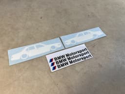 BMW BMW 7 E23 GENUINE NEW x2 Label Retro + Motorsport Label — thumbnail 6