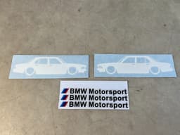 BMW BMW 7 E23 GENUINE NEW x2 Label Retro + Motorsport Label — thumbnail 4