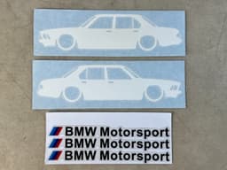 BMW BMW 7 E23 GENUINE NEW x2 Label Retro + Motorsport Label — thumbnail 9