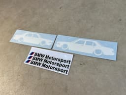 BMW BMW 7 E23 GENUINE NEW x2 Label Retro + Motorsport Label — thumbnail 5