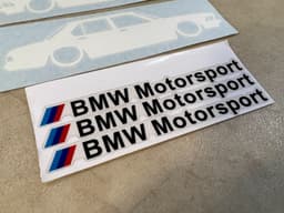 BMW BMW 7 E23 GENUINE NEW x2 Label Retro + Motorsport Label — thumbnail 7