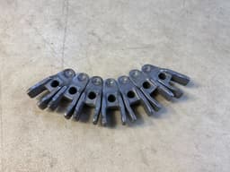 MERCEDES-BENZ Mercedes G class W463 OM628 GENUINE Fuel Injector Holder x8 psc SET — thumbnail 2